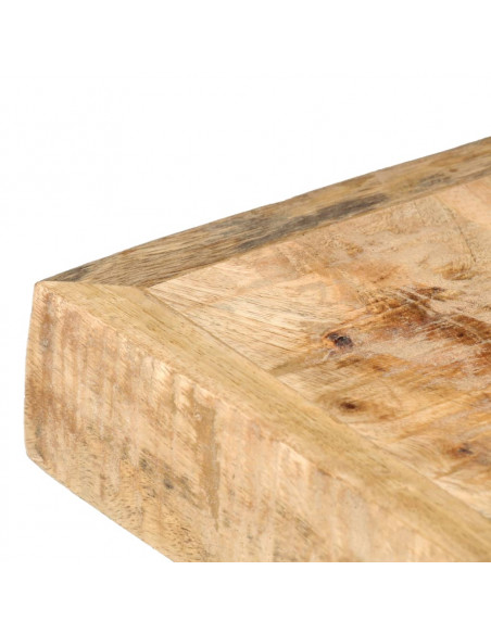 Tavolo da Pranzo 180x90x76 cm in Legno Massello di Mango Grezzo