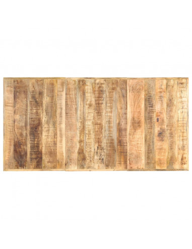 Tavolo da Pranzo 180x90x76 cm in Legno Massello di Mango Grezzo