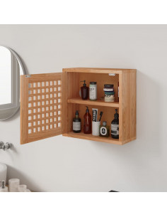 Armadietto da Parete 42x18x42 cm in Legno Massello di Noce 2