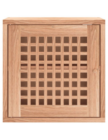 Armadietto da Parete 42x18x42 cm in Legno Massello di Noce