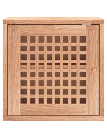 Armadietto da Parete 42x18x42 cm in Legno Massello di Noce