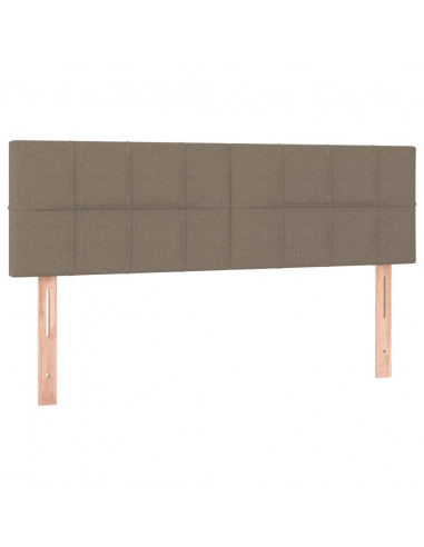 Giroletto a Molle con Materasso Tortora 140x200 cm in Tessuto