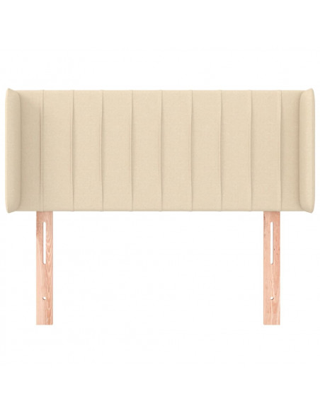 Testiera ad Orecchio Crema 93x16x78/88 cm in Tessuto