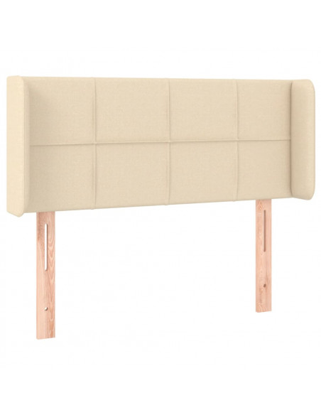 Testiera ad Orecchio Crema 83x16x78/88 cm in Tessuto