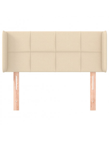 Testiera ad Orecchio Crema 83x16x78/88 cm in Tessuto