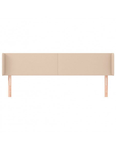 Testiera ad Orecchio Cappuccino 203x16x78/88 cm in Similpelle