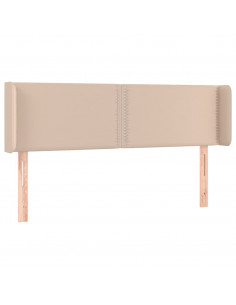 Testiera ad Orecchio Cappuccino 147x16x78/88 cm in Similpelle