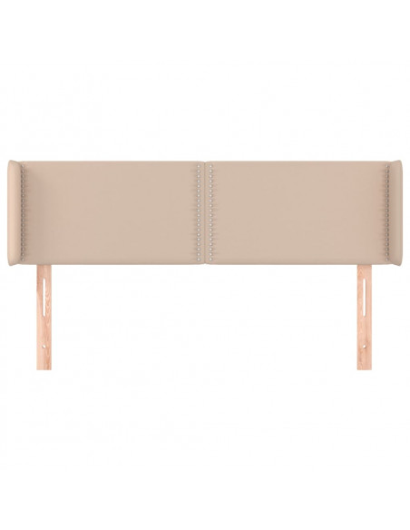 Testiera ad Orecchio Cappuccino 147x16x78/88 cm in Similpelle