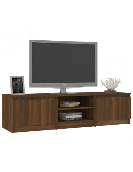 Mobile TV Rovere Marrone 140x40x35,5 cm in Legno Multistrato