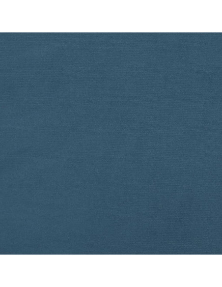 Giroletto con Testiera Blu Scuro 160x200 cm in Velluto