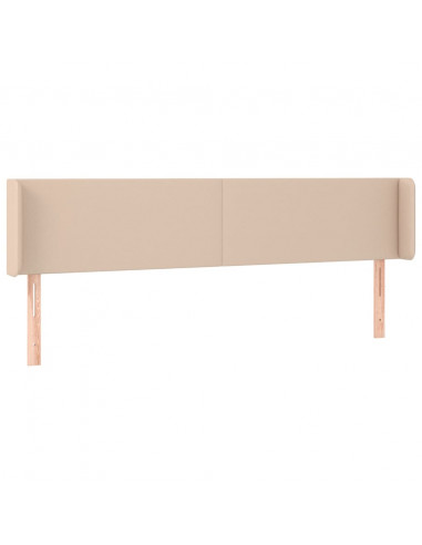 Testiera Cappuccino a LED 183x16x78/88 cm in Similpelle