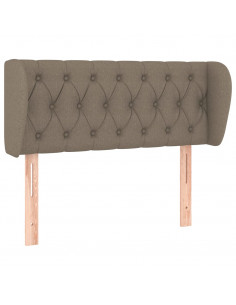 Testiera ad Orecchio Tortora 93x23x78/88 cm in Tessuto