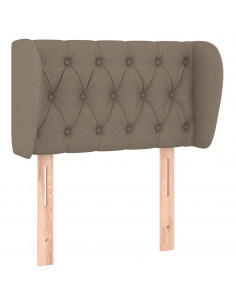 Testiera ad Orecchio Tortora 83 x 23 x 78/88 cm in Tessuto