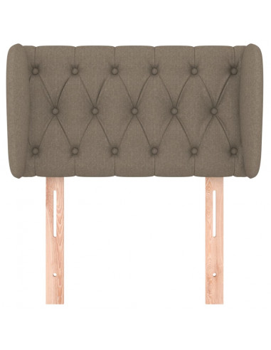 Testiera ad Orecchio Tortora 83 x 23 x 78/88 cm in Tessuto
