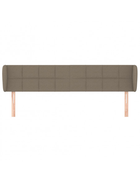 Testiera ad Orecchio Tortora 183x23x78/88 cm in Tessuto