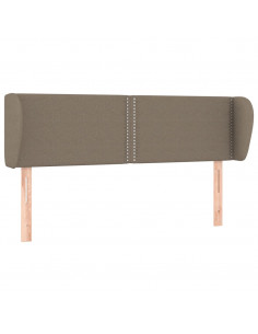 Testiera ad Orecchio Tortora 147x23x78/88 cm in Tessuto