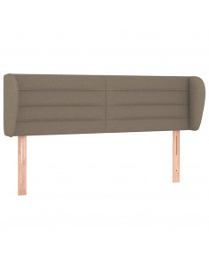 Testiera ad Orecchio Tortora 147x23x78/88 cm in Tessuto