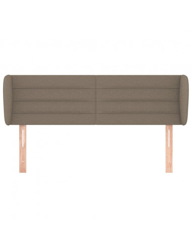 Testiera ad Orecchio Tortora 147x23x78/88 cm in Tessuto