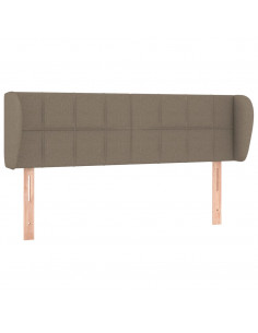 Testiera ad Orecchio Tortora 147x23x78/88 cm in Tessuto