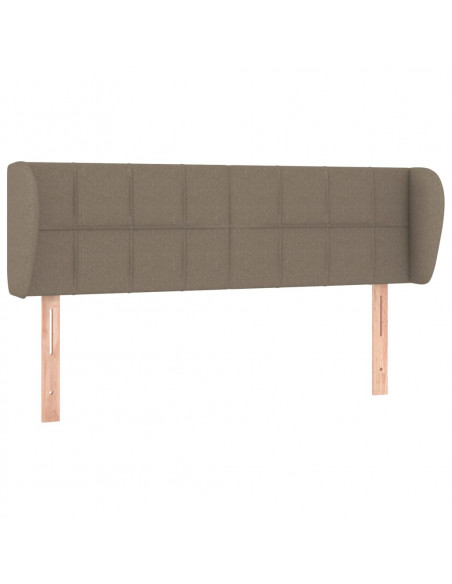 Testiera ad Orecchio Tortora 147x23x78/88 cm in Tessuto