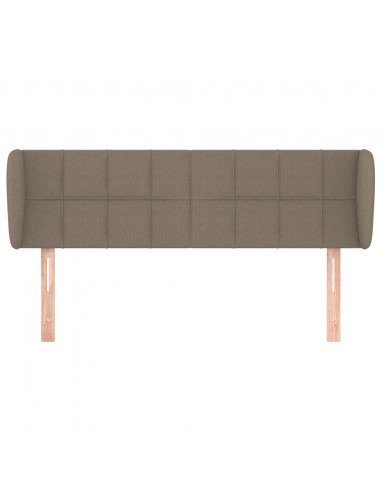 Testiera ad Orecchio Tortora 147x23x78/88 cm in Tessuto