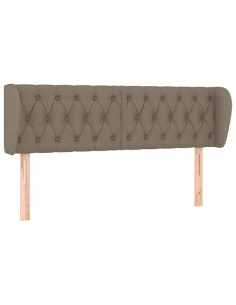 Testiera ad Orecchio Tortora 147x23x78/88 cm in Tessuto