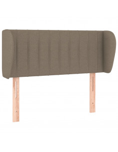 Testiera ad Orecchio Tortora 103x23x78/88 cm in Tessuto