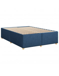 Giroletto a Molle con Materasso Blu 160x200 cm in Tessuto 2