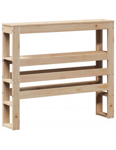 Giroletto con Testiera 90x200 cm in Legno Massello di Pino 2