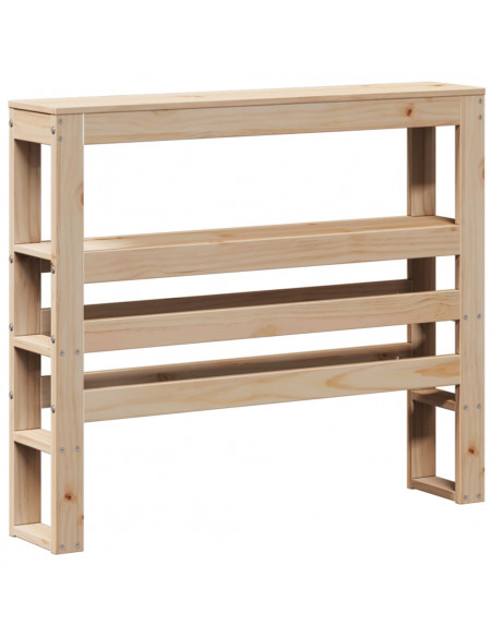 Giroletto con Testiera 90x200 cm in Legno Massello di Pino