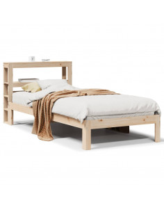 Giroletto con Testiera 90x200 cm in Legno Massello di Pino