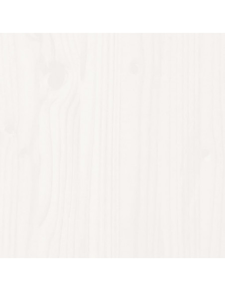 Giroletto senza Materasso Bianco 100x200 cm Legno Massello Pino