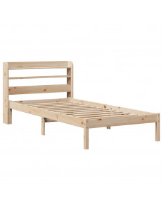 Letto senza Materasso 90x200 cm in Legno Massello di Pino 2