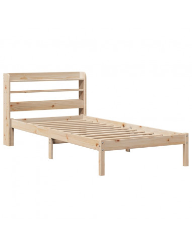 Letto senza Materasso 90x200 cm in Legno Massello di Pino