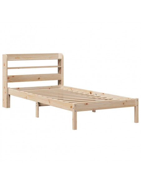 Letto senza Materasso 90x200 cm in Legno Massello di Pino