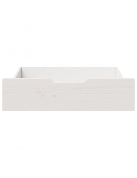 Cassettoni da Letto 2 pz Bianchi 65x55x16 cm in Legno di Pino