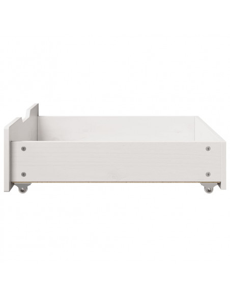 Cassettoni da Letto 2 pz Bianchi 65x55x16 cm in Legno di Pino