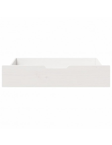 Cassettoni da Letto 2 pz Bianchi 85x55x16 cm in Legno di Pino