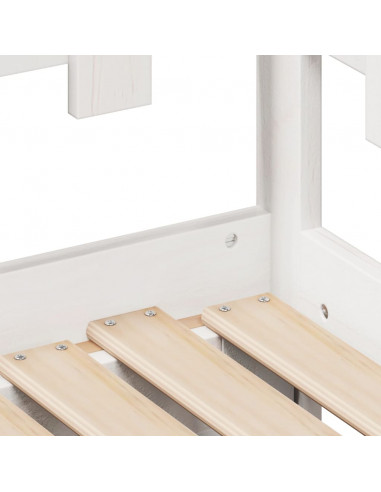 Dormeuse Letto Estraibile e Cassetti Bianco 90x200cm Legno Pino