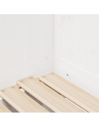 Dormeuse Letto Estraibile e Cassetti Bianco 90x200cm Legno Pino