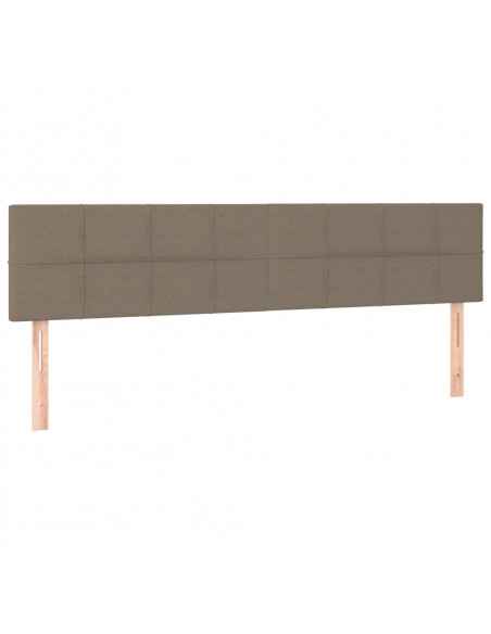 Giroletto a Molle con Materasso Tortora 180x200 cm in Tessuto