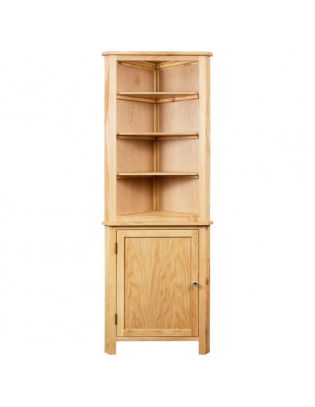 Armadietto ad Angolo 59x36x180 cm in Massello di Rovere
