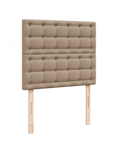 Giroletto a Molle con Materasso Cappuccino 120x190cm Similpelle