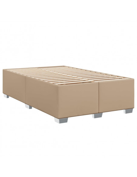Giroletto a Molle con Materasso Cappuccino 120x190cm Similpelle