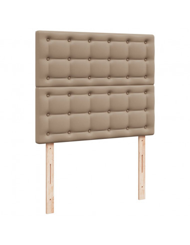 Giroletto a Molle con Materasso Cappuccino 120x200cm Similpelle