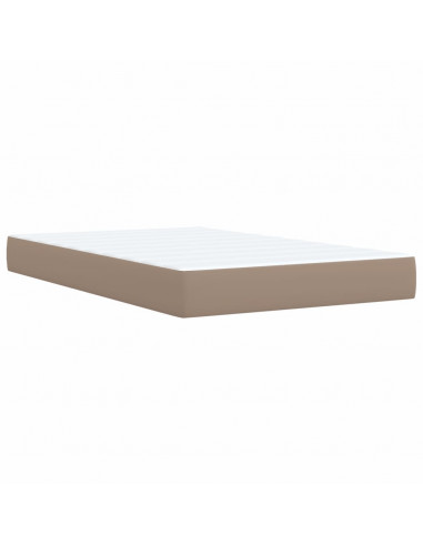 Giroletto a Molle con Materasso Cappuccino 120x200cm Similpelle