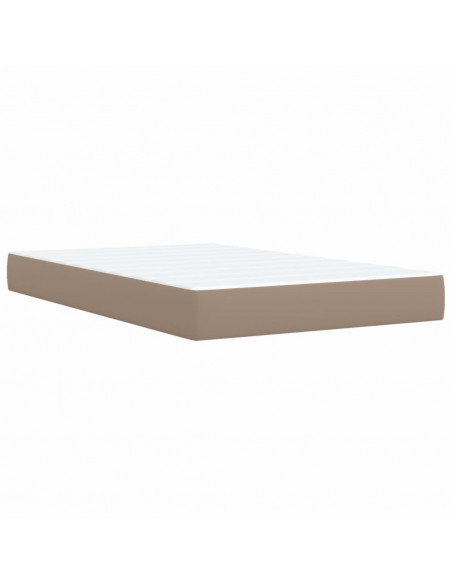 Giroletto a Molle con Materasso Cappuccino 120x200cm Similpelle