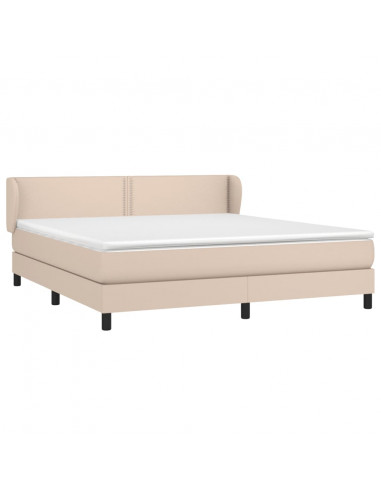 Giroletto a Molle con Materasso Cappuccino 180x200cm Similpelle