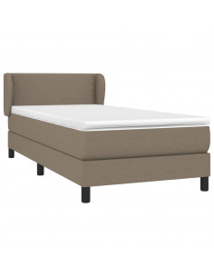 Giroletto a Molle con Materasso Tortora 90x200 cm inTessuto 2