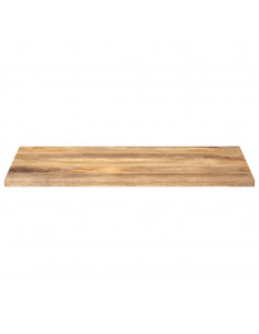 Piano per Tavolo 100x60x2,5cm Rettangolare Legno Massello Mango 2